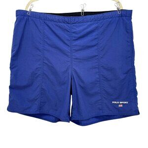 Vintage Polo Sport Ralph Lauren Mens Large Swim Trunks Drawstring Lined Logo